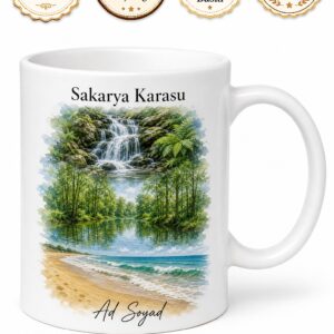 Sakarya Karasu Sahili Acarlar Longozu Yenimahalle Şelalesi Yaz Tatili Hatıra Kupa Bardak Hediye