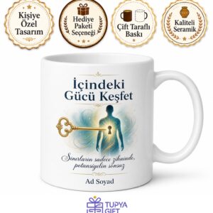 İçindeki Gücü Keşfet Gizli Potansiyel Temalı İlham Veren Kupa Bardak Hediye