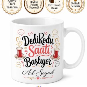 Dedikodu Saati Başlıyor Gıybet Sever Arkadaşa Özel Çay Kupası Hediye Bardak