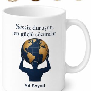 Dünya Erkek Gününde Sorumluluk Taşıyan Omuzlara Kupa Bardak Hediye