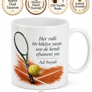 Dünya Tenis Gününde Kortlarda Ralli Yapanlara Kupa Bardak Hediye