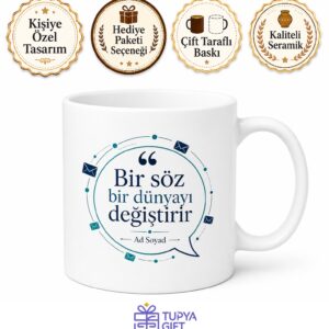 Dünya İletişim Günü Sözlerin Mesajların Gücüne İnananlara Hediye Kupa Bardak