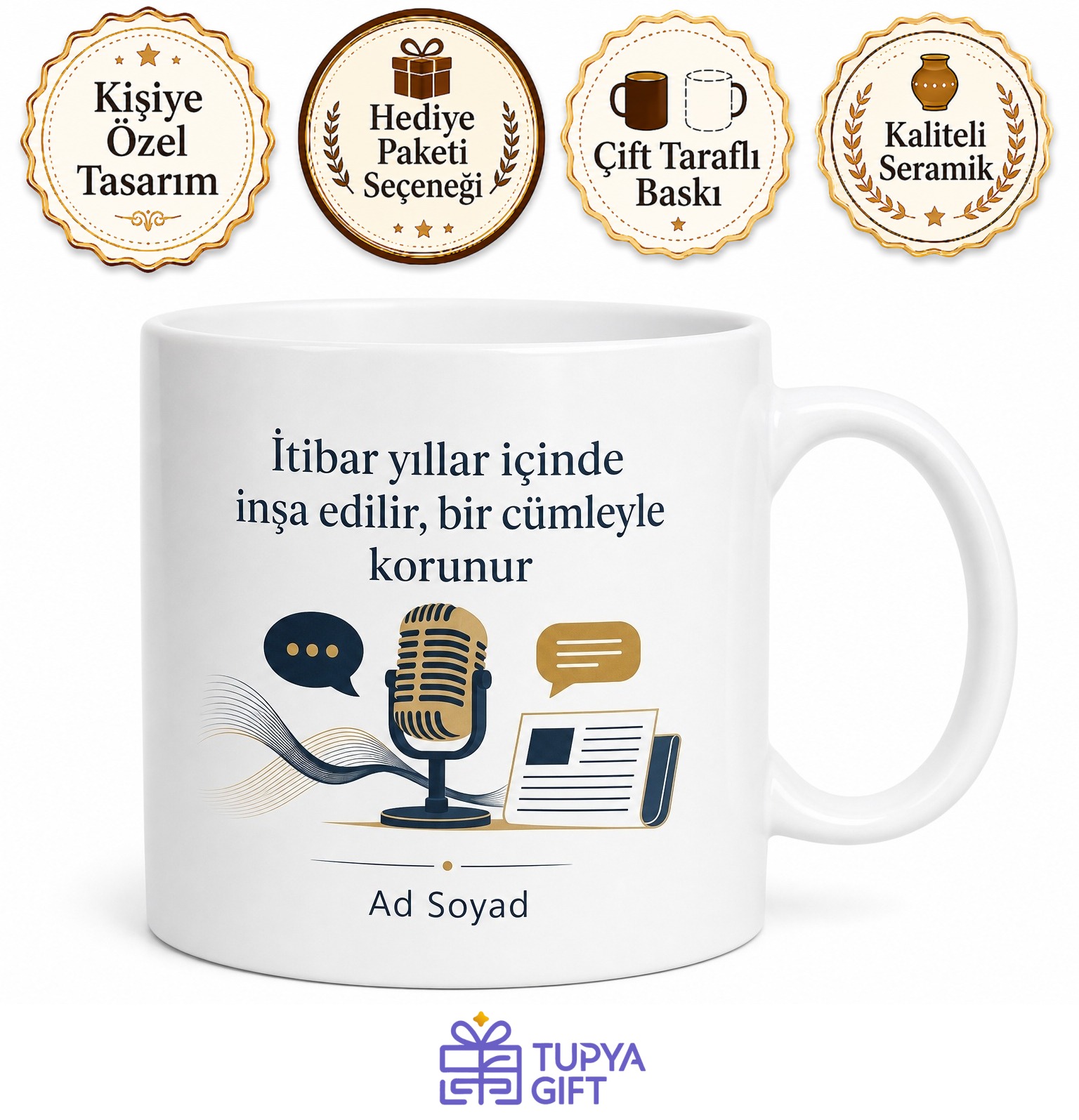 Halkla İlişkiler Uzmanına Hediye Basın Bülteni Kurumsal İmaj Kriz İletişimi Marka Değeri Kupa
