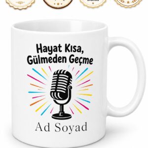 Stand Up Gösterisi Kara Mizah Açık Mikrofon Kahkaha Tufanı Hediye Kupa Bardak