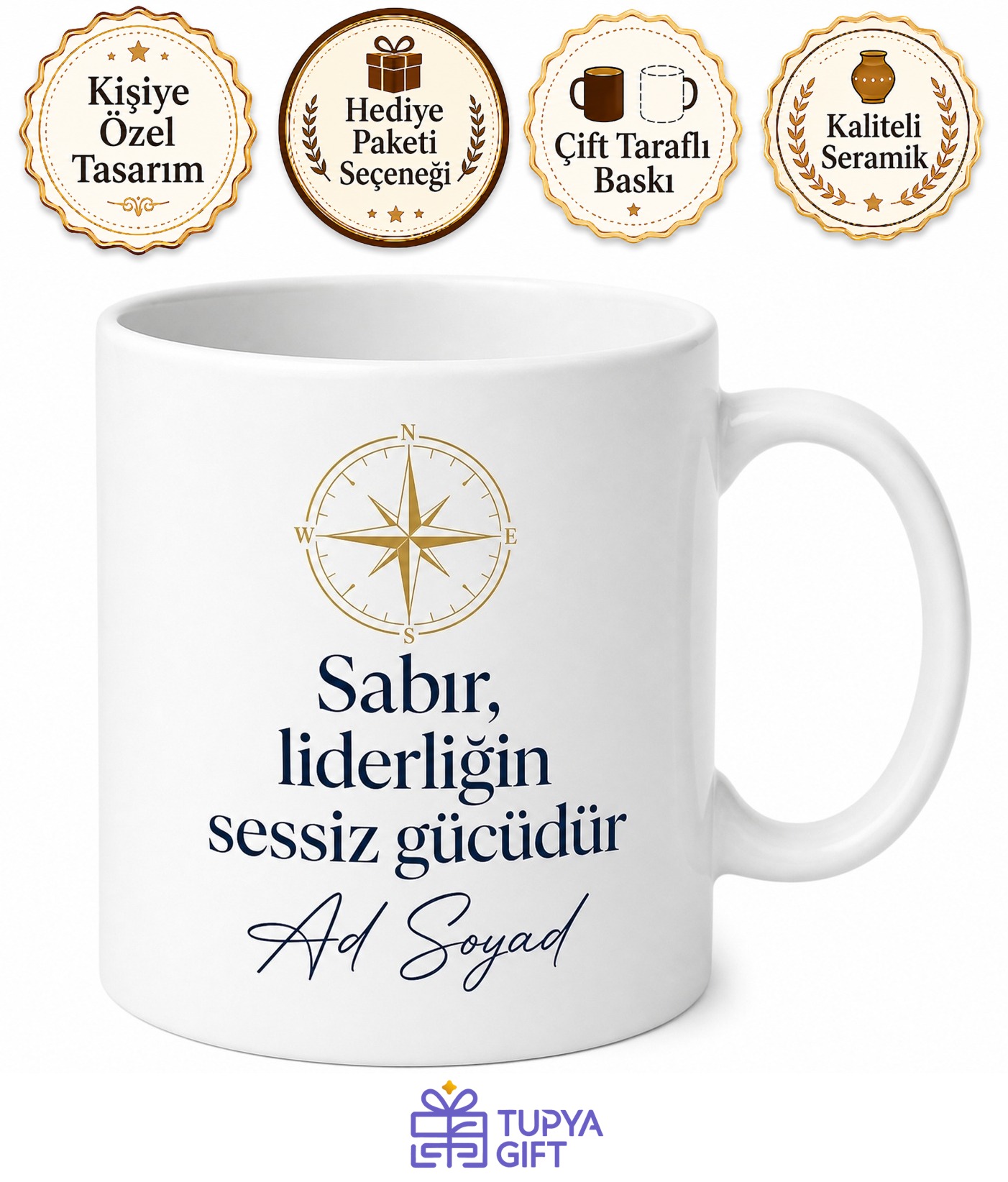 Ekip Liderine Özel Dünyanın En Sabırlı Yöneticisi Hediye Kupa Bardak