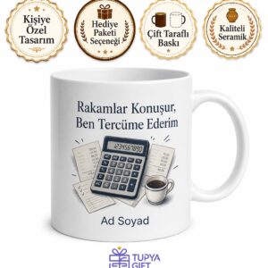 Fatura Kesmekten Yorulmayan Muhasebe Uzmanı Seramik Kupa Bardak Hediye