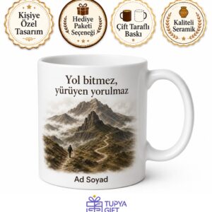 Ağrı Tutak Dağ Yolları Gezgin Ruhu Yöresel Çay Kupası Hediye Bardak