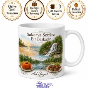 Sakarya Karasu Plajı Poyrazlar Şelalesi Kabak Tatlısı Nehri Islama Köfte Kupa Bardak Hediye