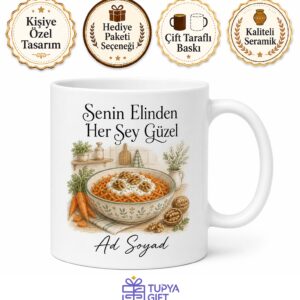 Havuç Salatası Yapan Annelere Yoğurtlu Cevizli Kupa Bardak Hediye