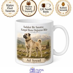 Kangal Köpeği Çiftliği Anadolu'nun Bekçisi Sivas Hatırası Kupa Bardak Hediye