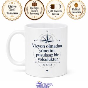Vizyoner Yönetmen Motor Diyen Lider Seramik Kupa Bardak Hediye