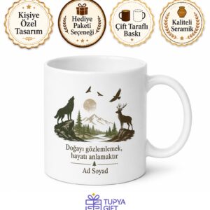 Hayvanların Davranışını İnceleyen Zoolog Çay Kupası Hediye Bardak