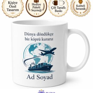 İthalat İhracat Kahramanı Dış Operasyon Uzmanı Çay Kupası Hediye Bardak