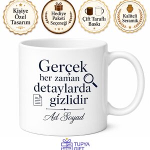 Gözlem Becerisi Yüksek İş Müfettişi İsim Yazılı Kupa Bardak Hediye