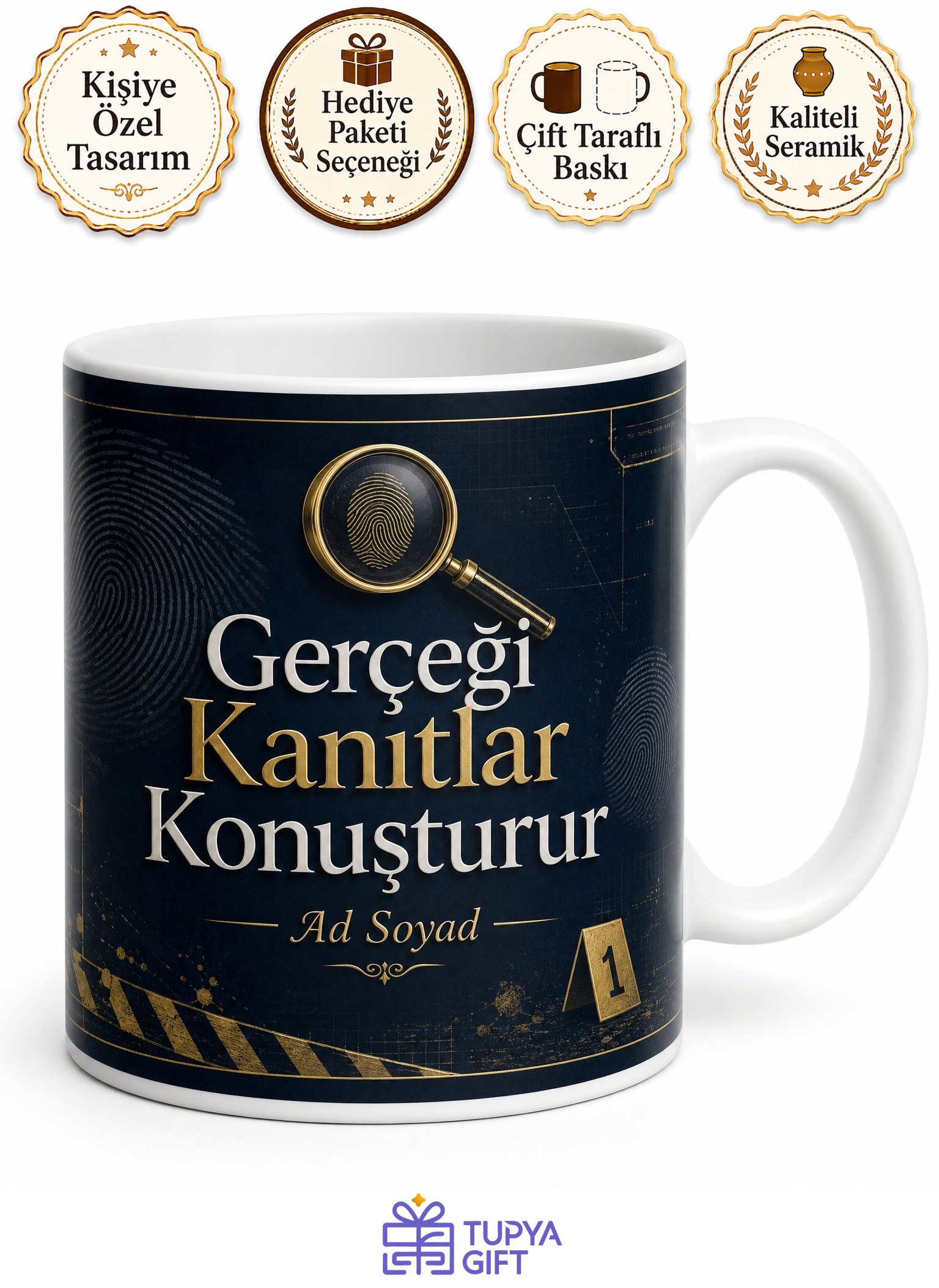 Olay Yeri İnceleme Uzmanı Delil Avcısı Kahve Kupası Hediye Bardak