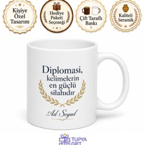 Dışişleri Bakanlığının Sesi Konsolos Kahve Kupası Hediye Bardak