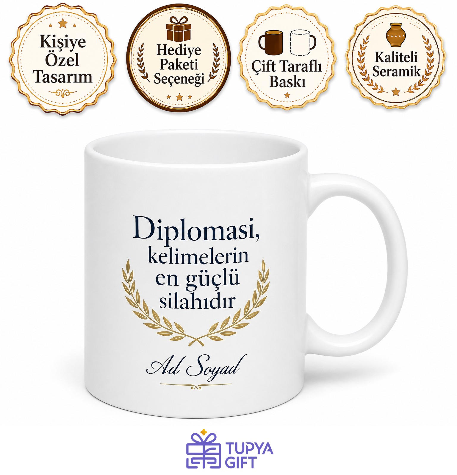 Dışişleri Bakanlığının Sesi Konsolos Kahve Kupası Hediye Bardak