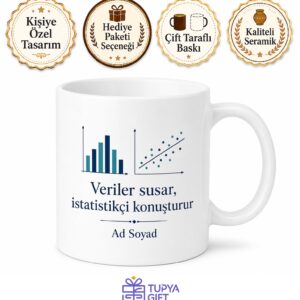 Verileri Konuşturan İstatistikçi Seramik Kupa Bardak Hediye