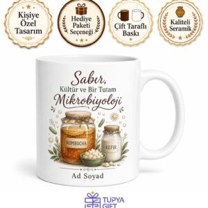 Fermentasyon Uzmanı Kombucha Ve Kefir Üstadı Çay Kupası Hediye Bardak