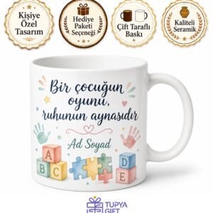 Oyun Terapisti Çocukların Dilinden Anlayan Uzman İsme Özel Kupa Bardak Hediye