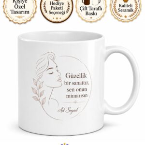 Medikal Estetik Uzmanı Güzellik Mimarı Hediye Seramik Kupa Bardak