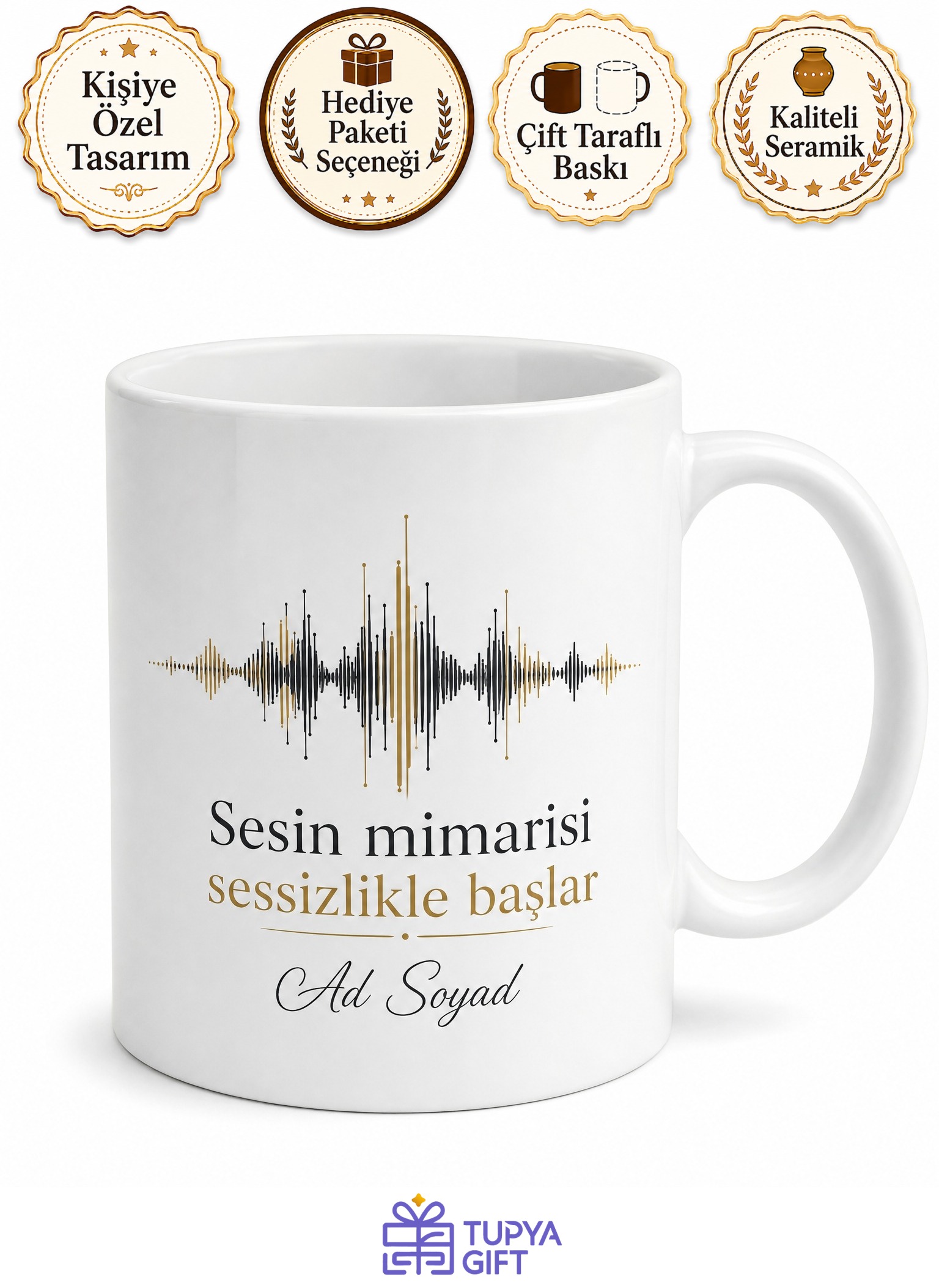 Ses Kayıt Stüdyosu Yöneticisi Akustik Mimarı Çay Kupası Hediye Bardak