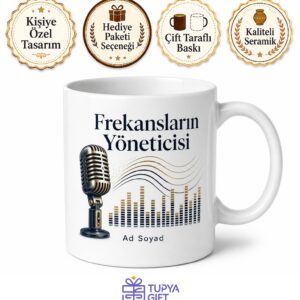 Radyo Programı Yapımcısı Frekansların Yöneticisi Kahve Kupası Hediye Bardak