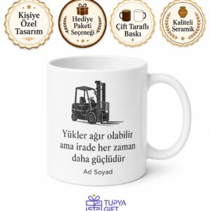 Depoların Hakimi Forklift Operatörü Kahve Kupası Hediye Bardak