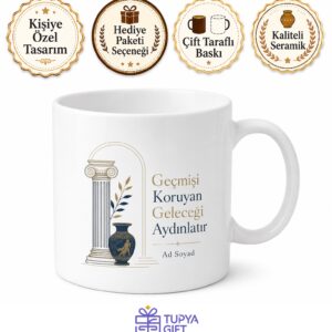 Kültür Mirası Koruyucusu Müze Küratörü Kahve Kupası Hediye Bardak