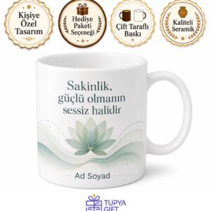 Stres Yönetimi Koçu Kurumsal Wellbeing Uzmanı İsme Özel Kupa Bardak Hediye