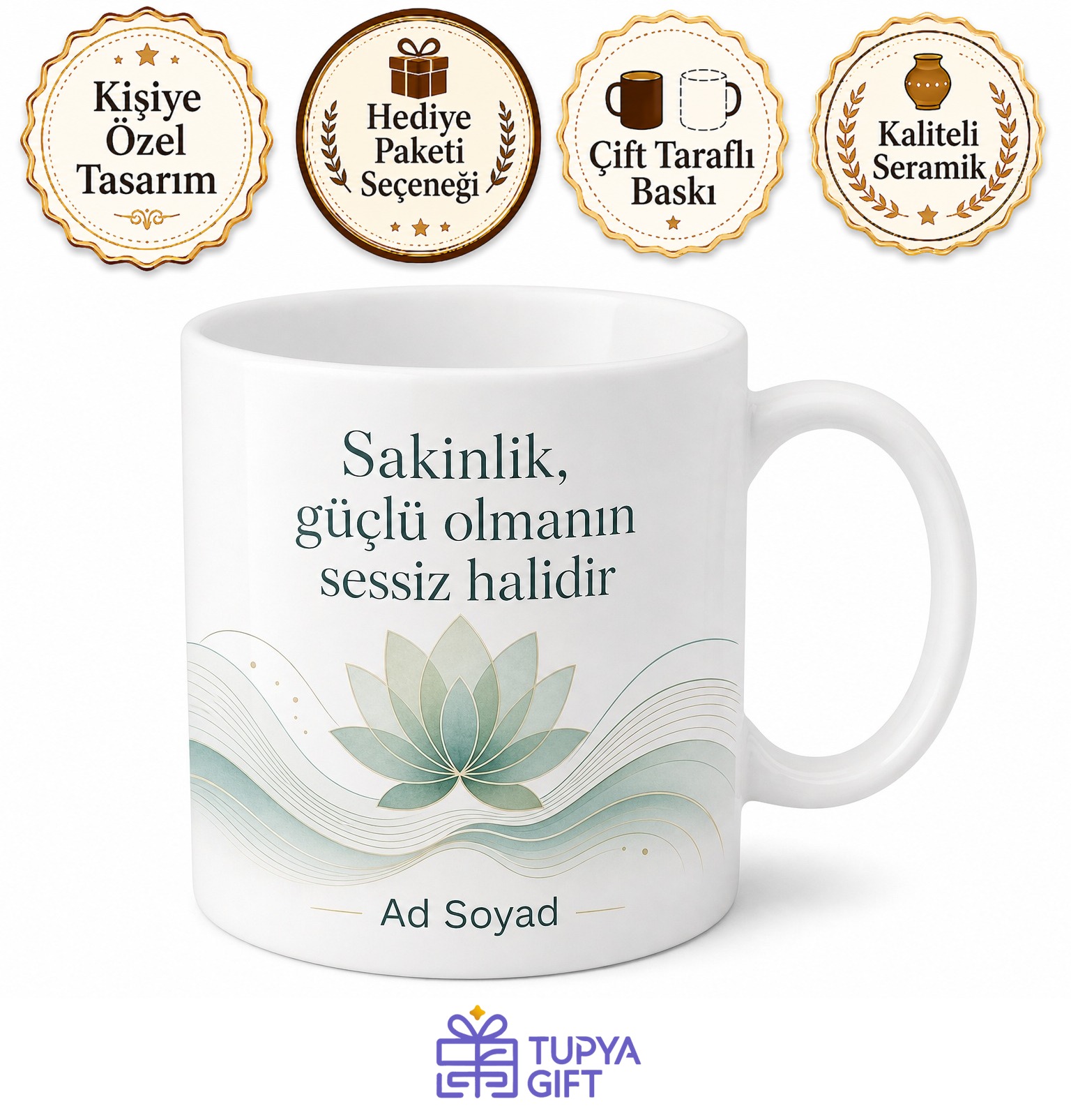 Stres Yönetimi Koçu Kurumsal Wellbeing Uzmanı İsme Özel Kupa Bardak Hediye
