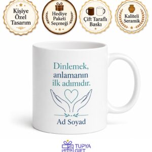 Empati Eğitmeni Duygusal Zeka Uzmanı Seramik Kupa Hediye Bardak