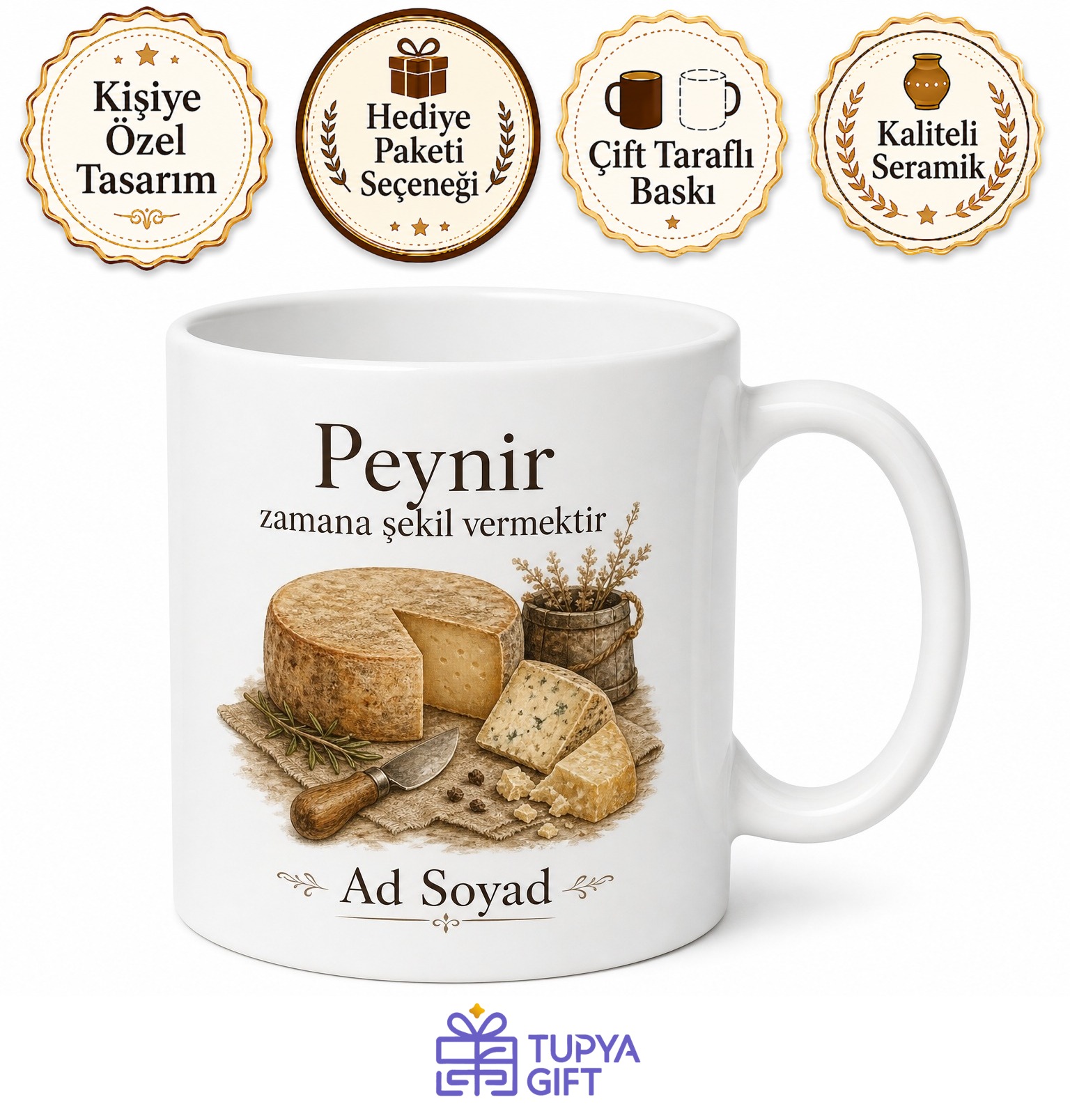 Peynir Uzmanı Artisan Peynir Yapımcısı Kahve Kupası Hediye Bardak