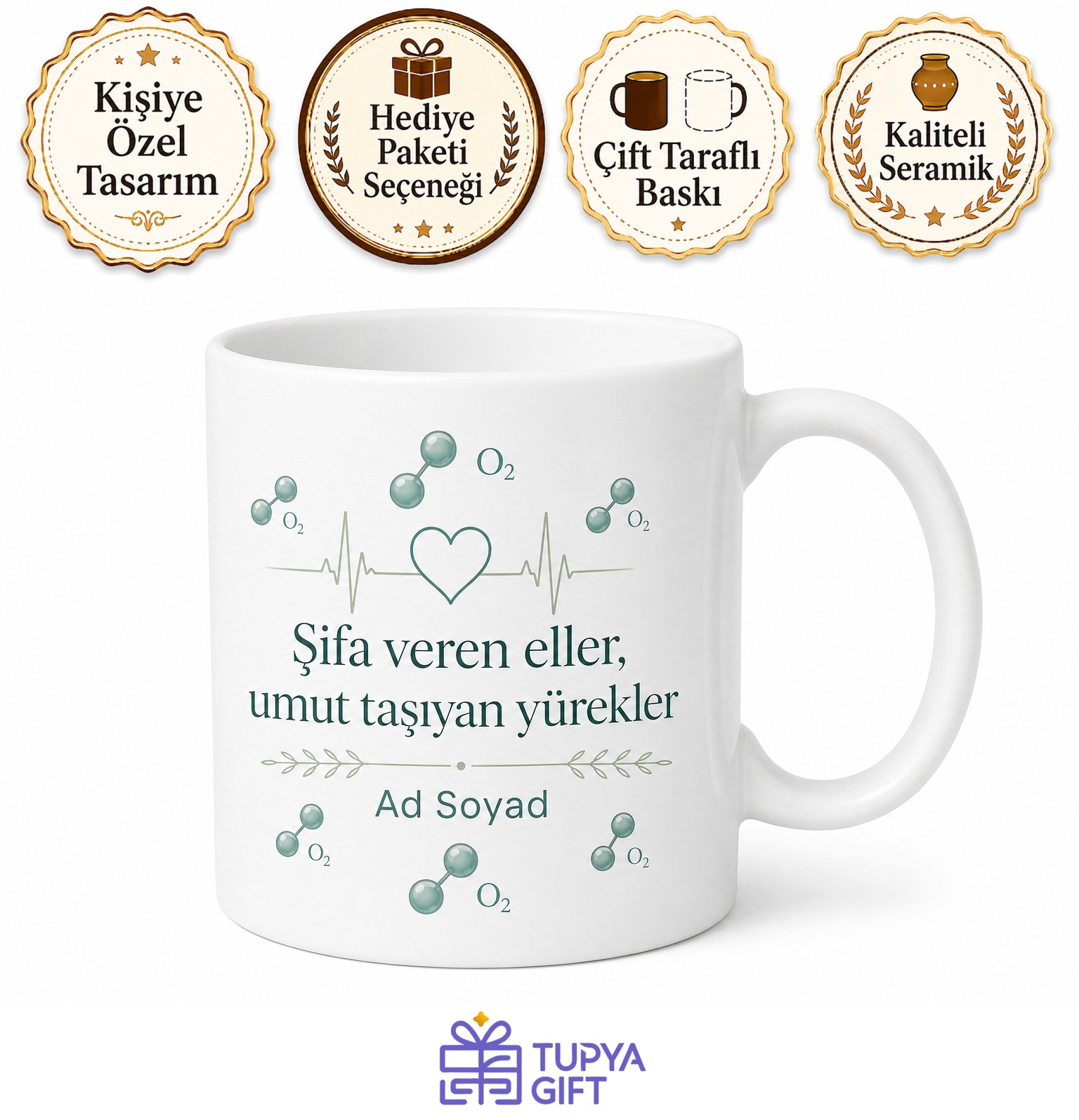 Ozon Terapi Uzmanı Kan Temizleme Terapisti Hediye Seramik Kupa Bardak