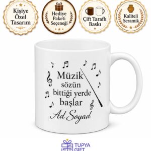 Koro Şefi Çok Sesli Koro Yöneticisi Çay Kupası Hediye Bardak
