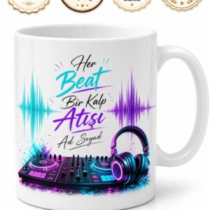 DJ Ve Elektronik Müzik Yapımcısı Ritim Ustası Çay Kupası Hediye Bardak