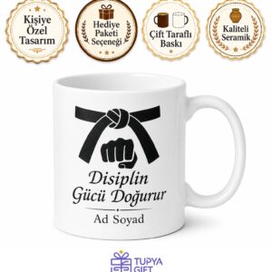 Dövüş Sanatları Eğitmeni Disiplin Ve Güç Ustası Kahve Kupası Hediye Bardak