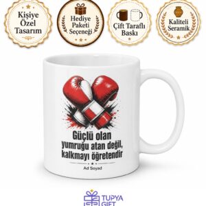 Kick Boks Antrenörü Ringlerin Eğitimcisi Çay Kupası Hediye Bardak