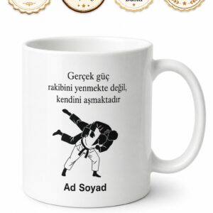 Judo Eğitmeni Savunma Sanatı Hocası Hediye Seramik Kupa Bardak