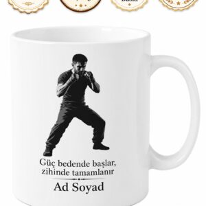 Krav Maga Eğitmeni İsrail Savunma Sanatı Uzmanı İsim Yazılı Kupa Bardak Hediye