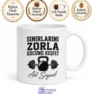 CrossFit Antrenörü Yüksek Yoğunluklu Egzersiz Lideri Hediye Seramik Kupa Bardak