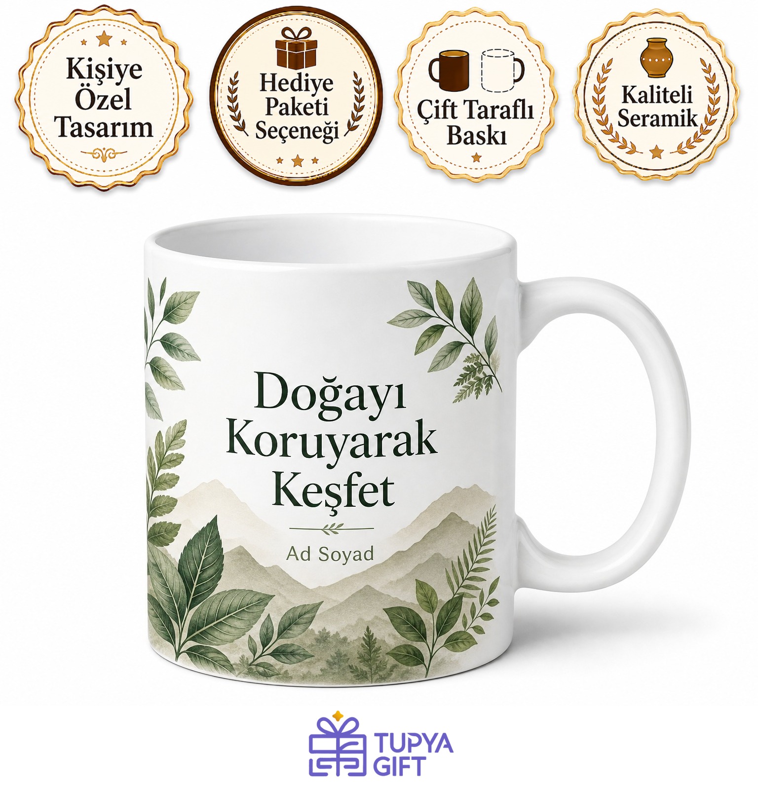 Ekolojik Turizm Rehberi Doğa Dostu Seyahat Uzmanı Kahve Kupası Hediye