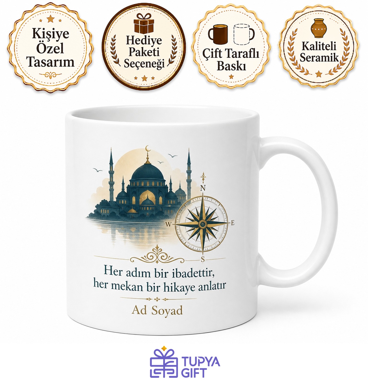 İnanç Turizmi Rehberi Kutsal Mekanlar Rehberi Kahve Kupası Hediye Bardak