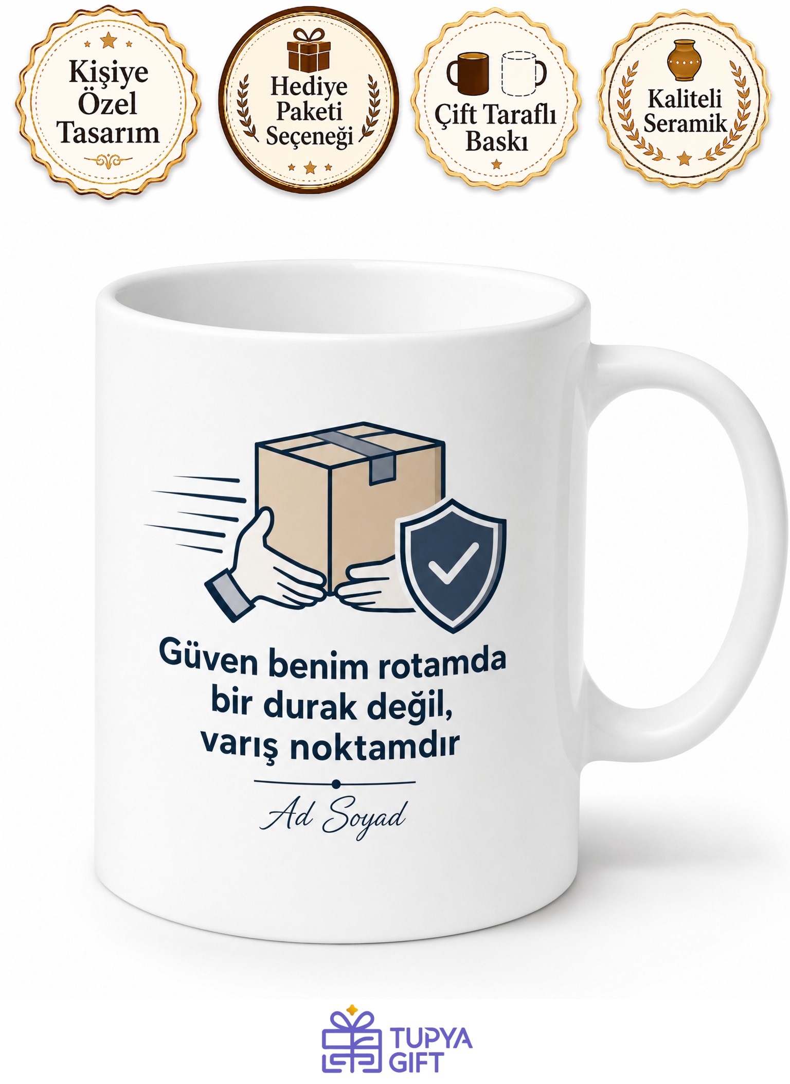 Değerli Eşya Kuryesi Güvenilir Teslimat Uzmanı Kahve Kupası Hediye Bardak