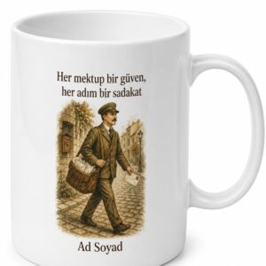 Posta Dağıtıcısı Geleneksel Haberci Kahve Kupası Hediye Bardak