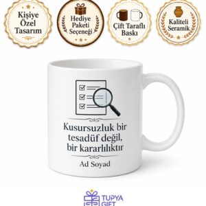 Kalite Kontrol Teknisyeni Hata Avcısı Seramik Kupa Bardak Hediye