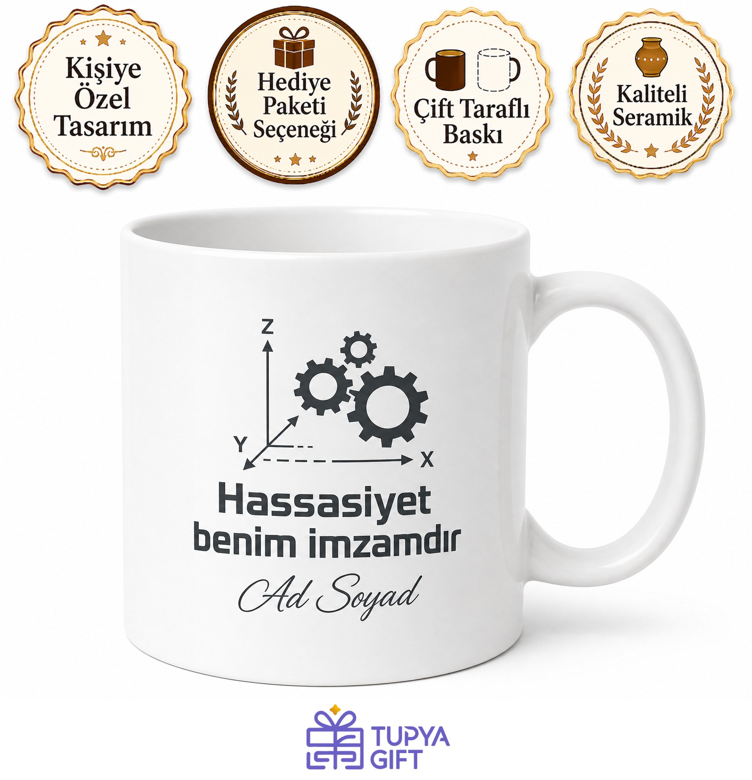 CNC Tezgah Operatörü Bilgisayarlı İşleme Ustası Kahve Kupası Hediye Bardak