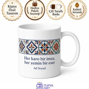 Fayans Ve Seramik Ustası Zeminleri Güzelleştiren Kahve Kupası Hediye Bardak