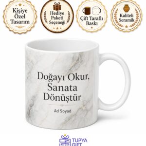 Mermer Döşeme Ustası Doğal Taş Sanatkarı Çay Kupası Hediye Bardak