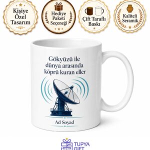 Uydu Anten Montaj Ustası Sinyal Bulucu Seramik Kupa Bardak Hediye